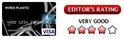 Wired Plastic Prepaid Debit Visa Card
